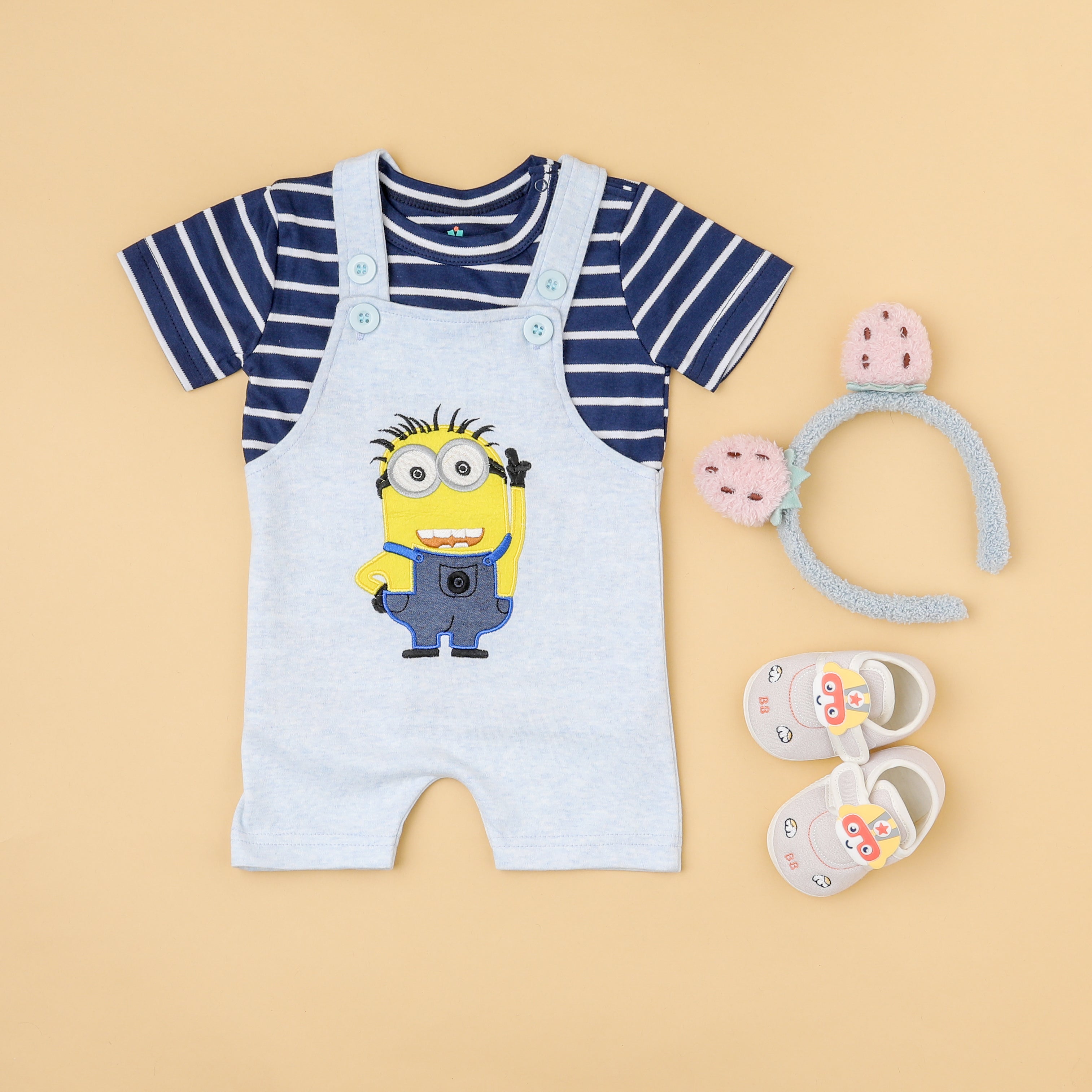 Minion Dungaree Set