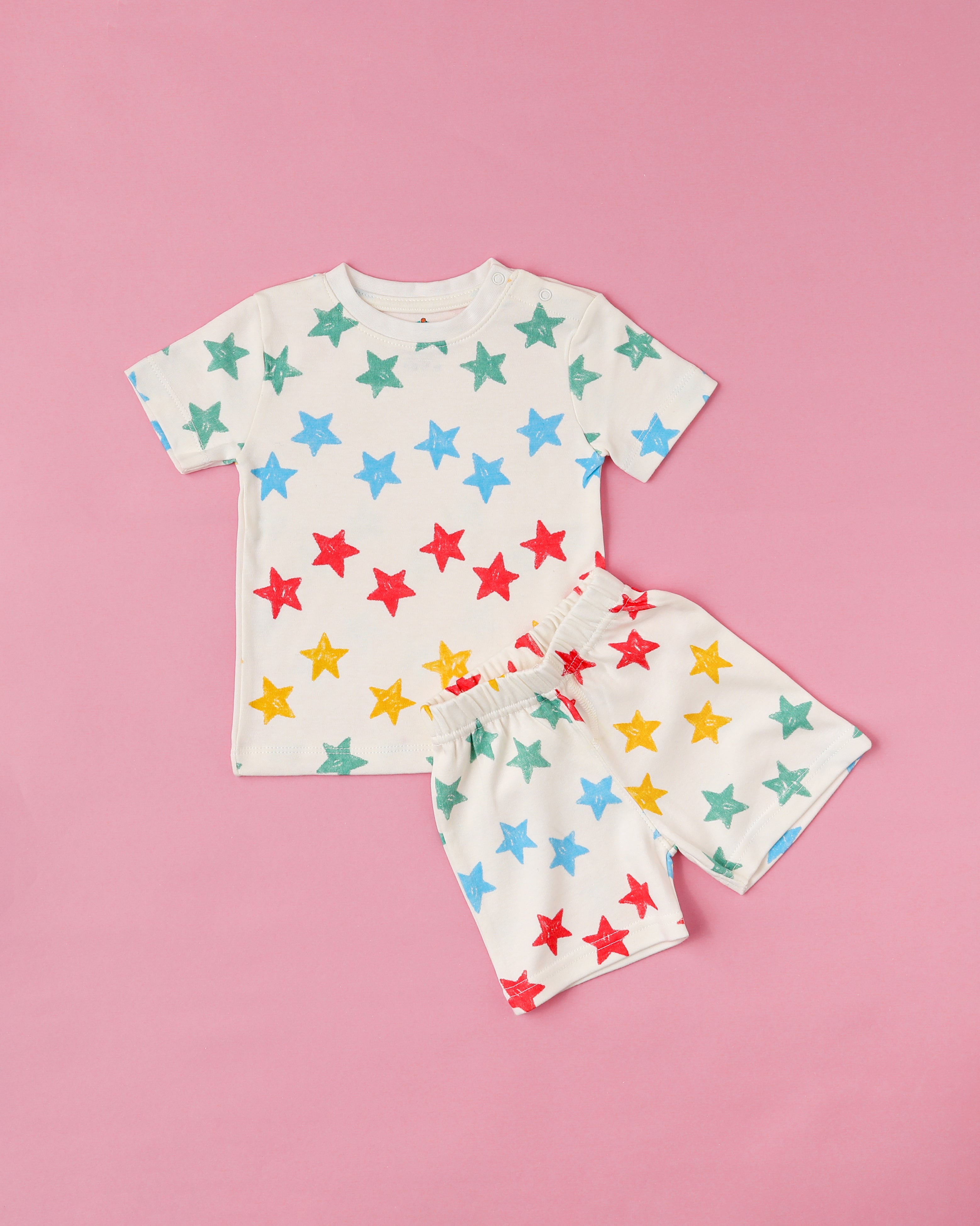 Star All-Over Print T-Shirt Shorts Set